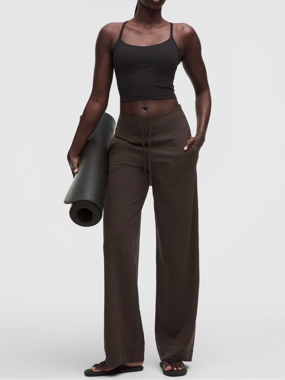 Lululemon Groove High-Rise Wide-Leg
Pant, Mahogany Muse, Size 4, Brand New